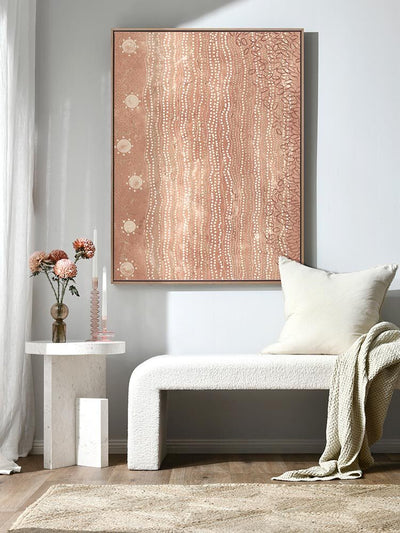 Wubunginya Peach Canvas Art Print | Lifestyle