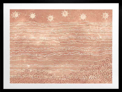 Wubunginya Peach Framed Art Print