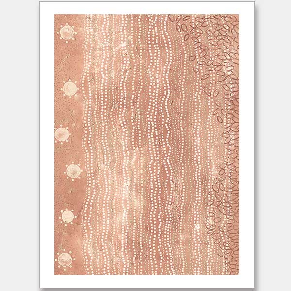 Wubunginya Peach Unframed Art Print