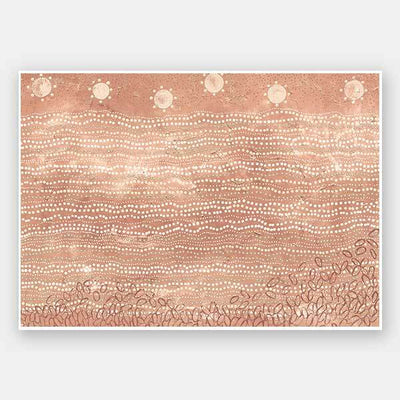 Wubunginya Peach Unframed Art Print