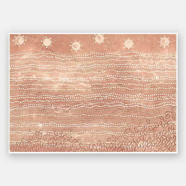 Wubunginya Peach Unframed Art Print