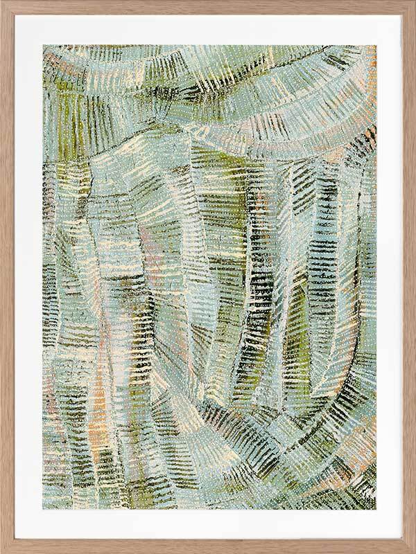 Dhala-Bu-Nya Green Framed Art Print