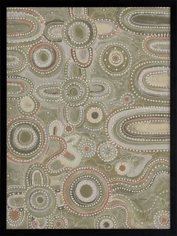 Yinaagang Green Framed Art Print