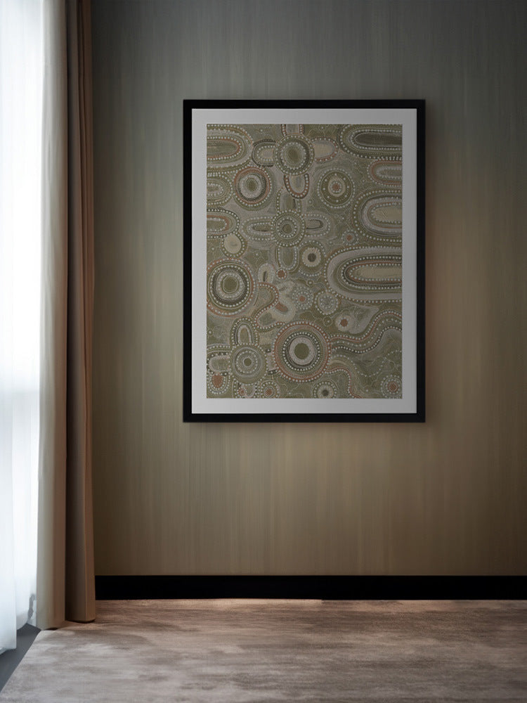 Yinaagang Green Framed Art Print | Lifestyle