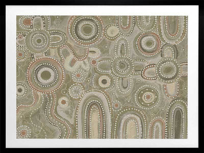 Yinaagang Green Framed Art Print