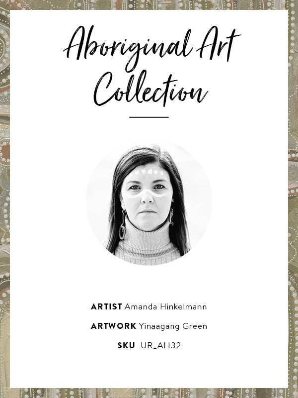 Yinaagang Green Framed Art Print