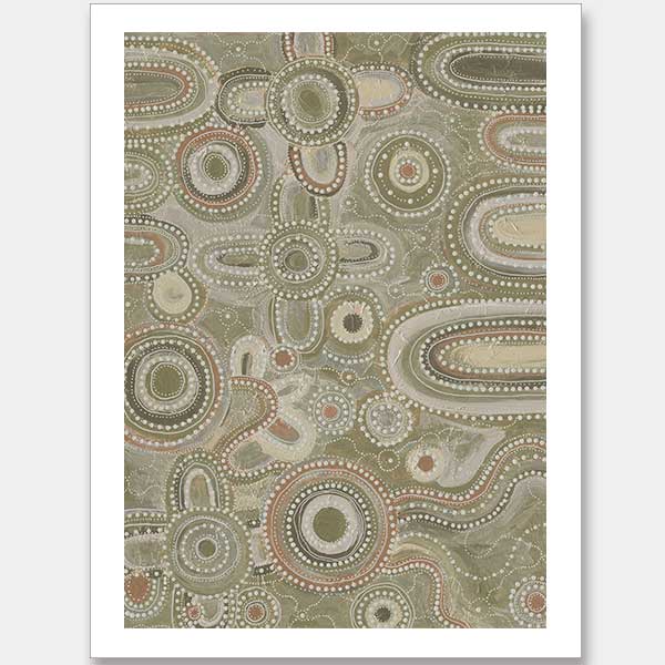 Yinaagang Green Unframed Art Print