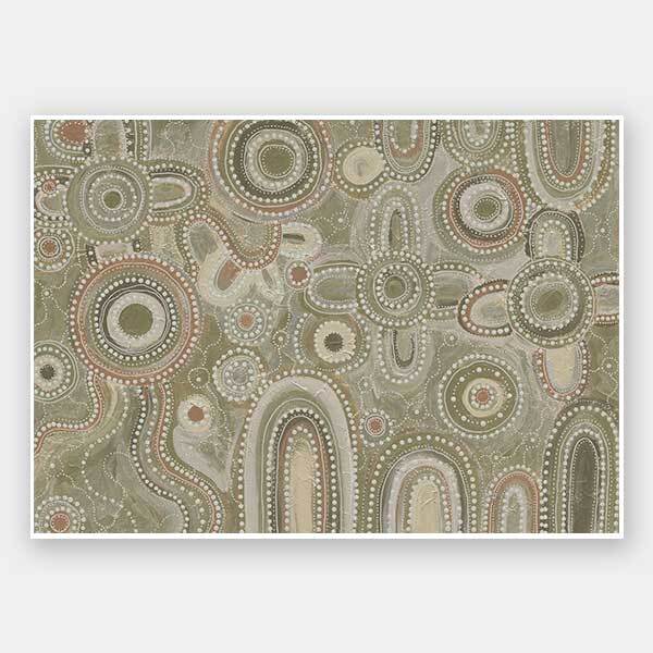 Yinaagang Green Unframed Art Print