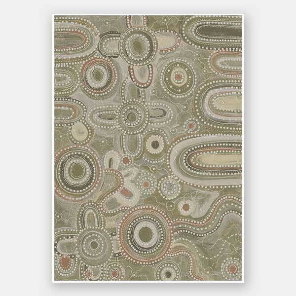 Yinaagang Green Unframed Art Print