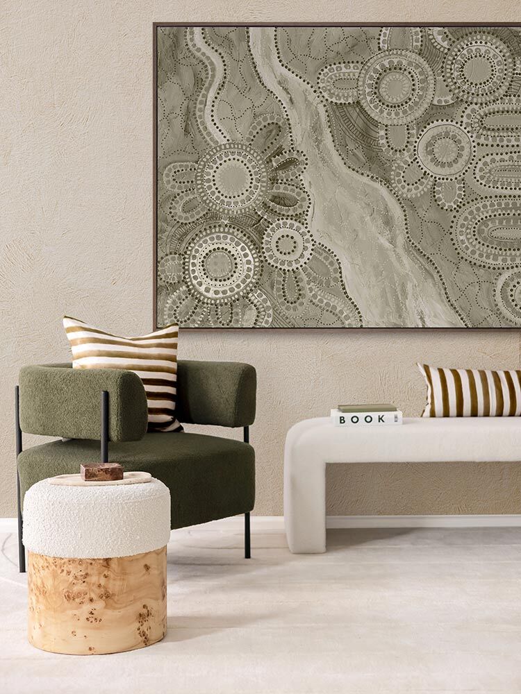 Bila III Green Canvas Art Print | Lifestyle