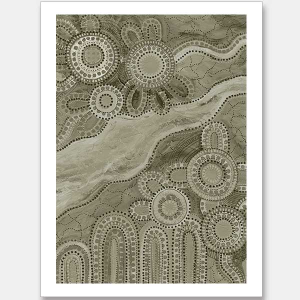 Bila III Green Unframed Art Print