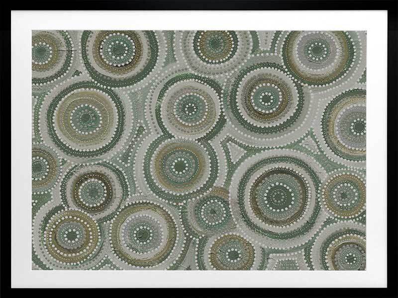 Nirrangi II Green Framed Art Print