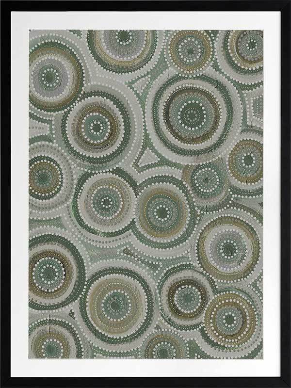 Nirrangi II Green Framed Art Print