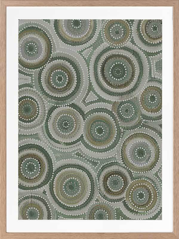 Nirrangi II Green Framed Art Print