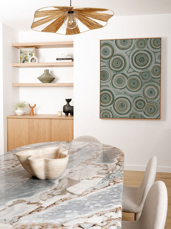 Nirrangi II Green Canvas Art Print | Lifestyle