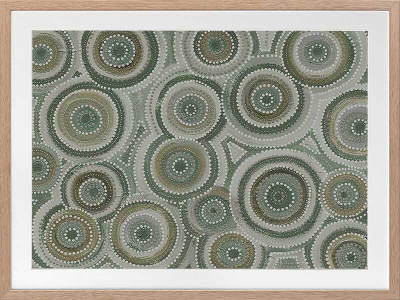 Nirrangi II Green Framed Art Print