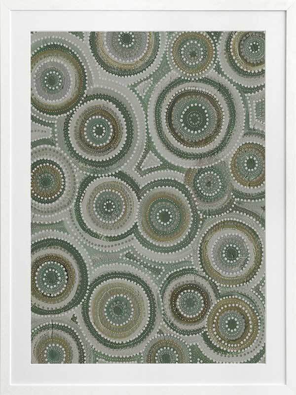 Nirrangi II Green Framed Art Print