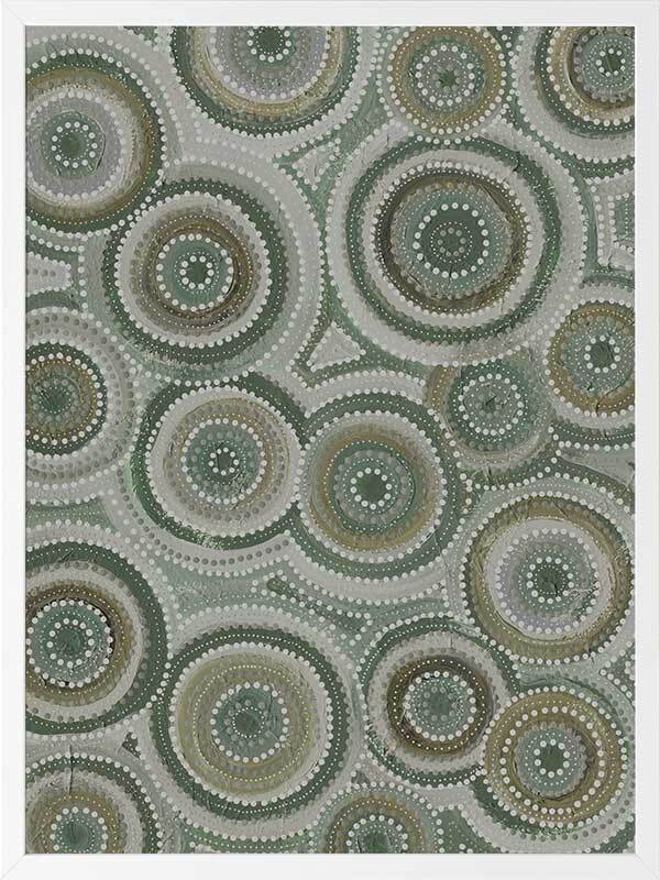 Nirrangi II Green Framed Art Print