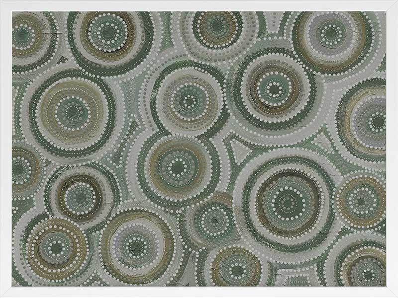 Nirrangi II Green Framed Art Print