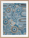 Yinaagang Blue Framed Art Print