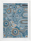 Yinaagang Blue Framed Art Print