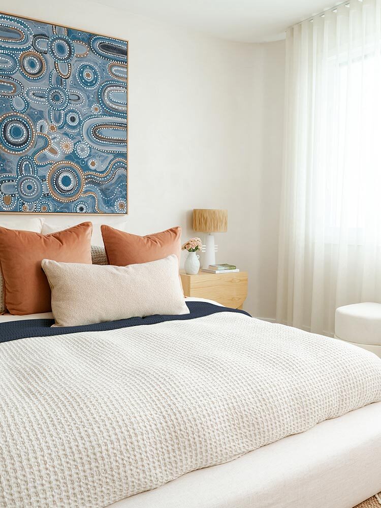 Yinaagang Blue Canvas Art Print | Lifestyle