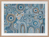 Yinaagang Blue Framed Art Print
