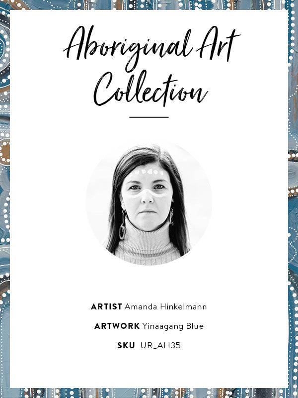 Yinaagang Blue Framed Art Print