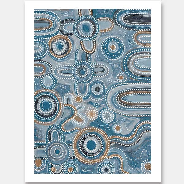 Yinaagang Blue Unframed Art Print