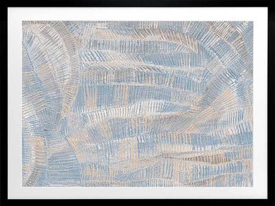 Dhala-Bu-Nya Light Blue Framed Art Print