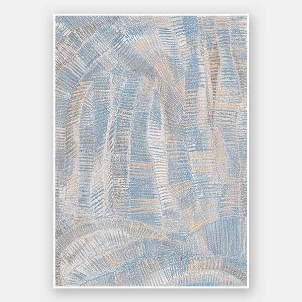 Dhala-Bu-Nya Light Blue Unframed Art Print