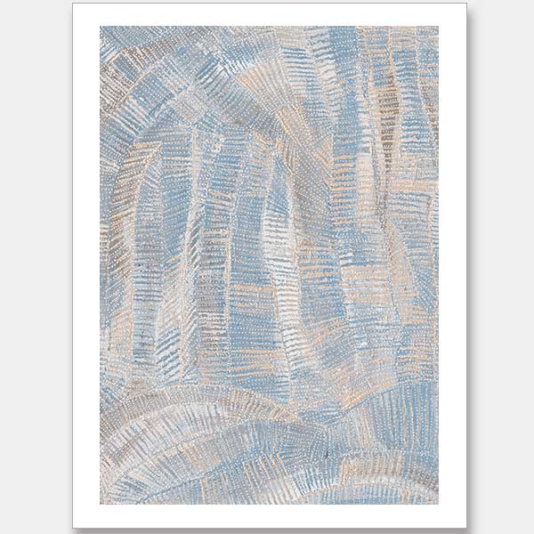 Dhala-Bu-Nya Light Blue Unframed Art Print