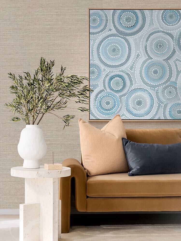 Nirrangi II Light Blue Canvas Art Print | Lifestyle