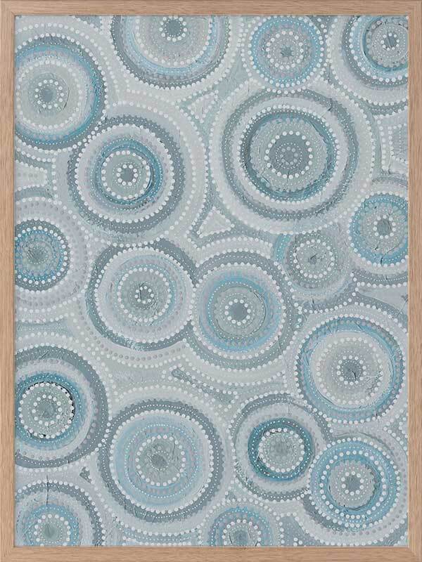 Nirrangi II Light Blue Framed Art Print