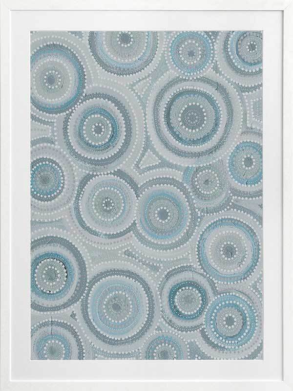 Nirrangi II Light Blue Framed Art Print