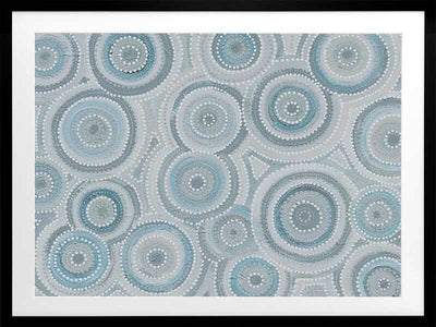 Nirrangi II Light Blue Framed Art Print