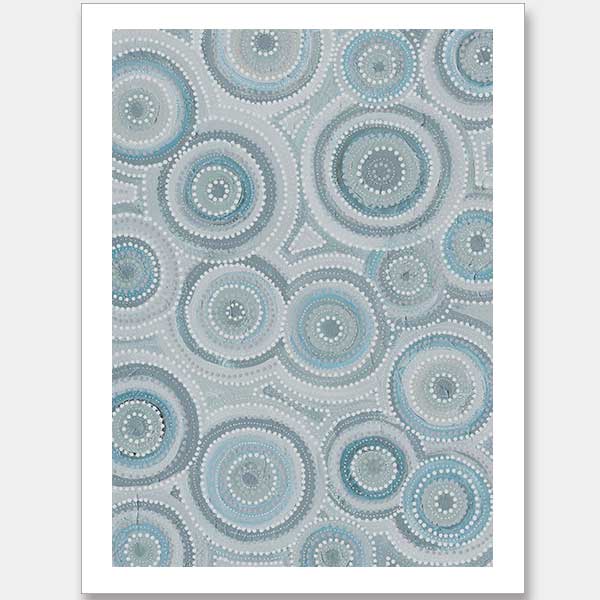 Nirrangi II Light Blue Unframed Art Print