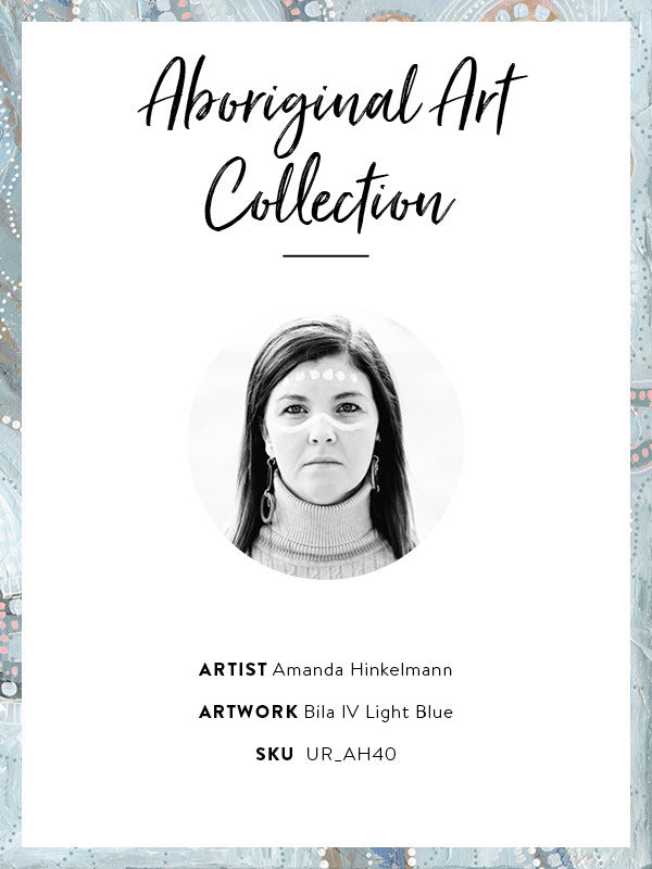 Bila IV Light Blue Framed Art Print