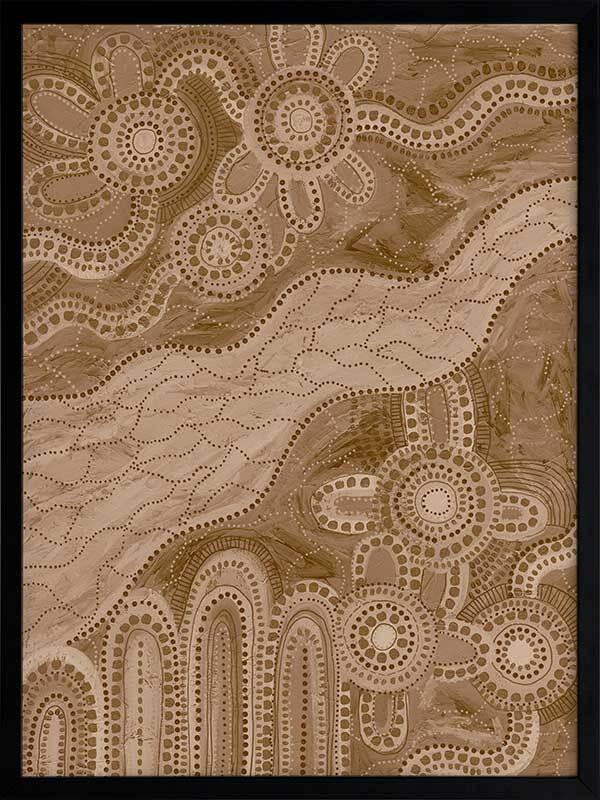 Bila IV Brown Framed Art Print