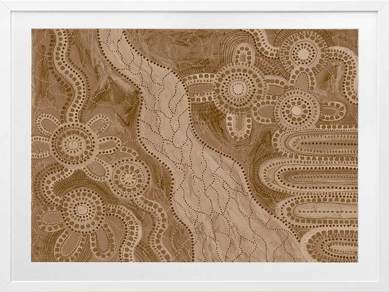 Bila IV Brown Framed Art Print