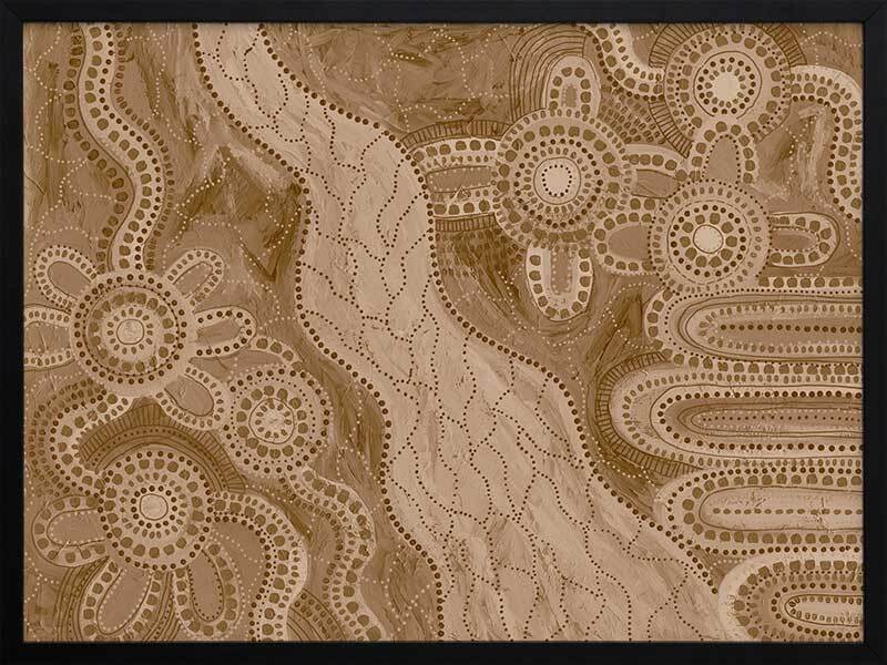 Bila IV Brown Framed Art Print