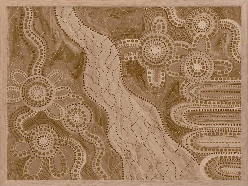 Bila IV Brown Framed Art Print