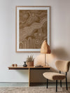 Bila IV Brown Framed Art Print | Lifestyle