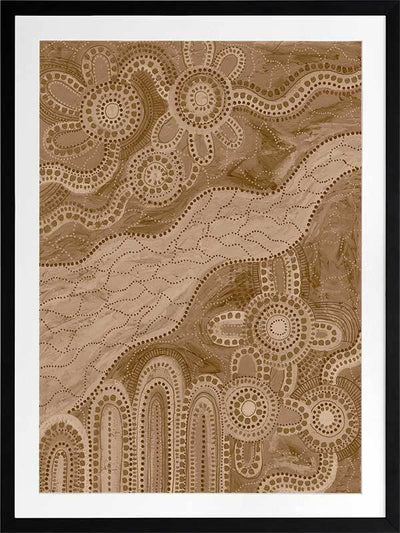 Bila IV Brown Framed Art Print