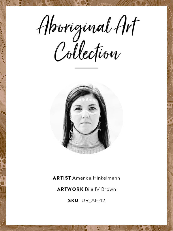 Bila IV Brown Framed Art Print