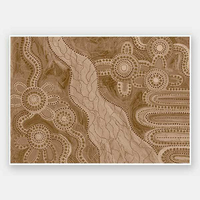 Bila IV Brown Unframed Art Print