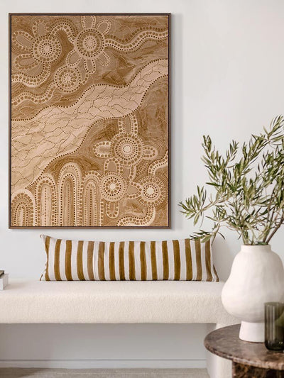 Bila IV Brown Canvas Art Print | Lifestyle