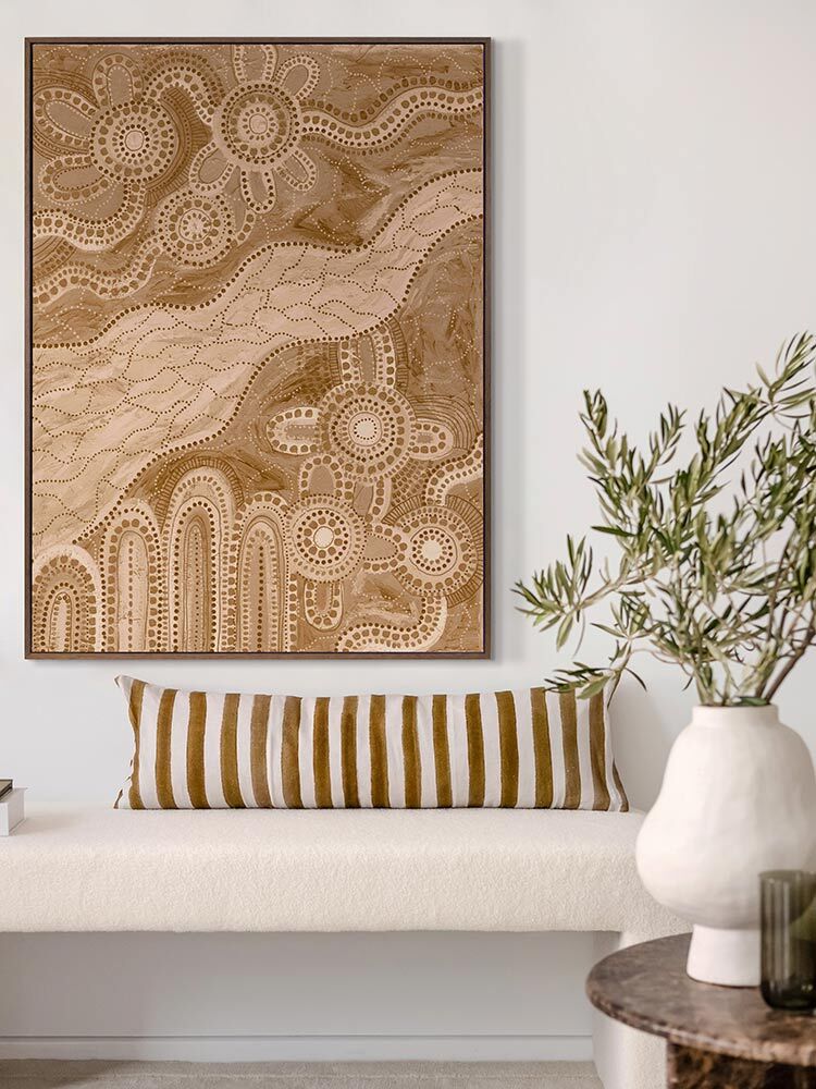 Bila IV Brown Canvas Art Print | Lifestyle