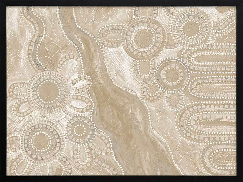 Bila III Neutral Framed Art Print