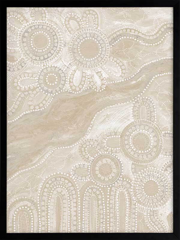 Bila III Neutral Framed Art Print